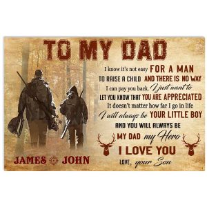 Personalized Dad Canvas