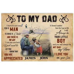 Personalized Dad Canvas