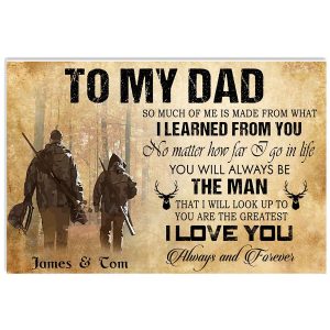 Personalized Dad Canvas