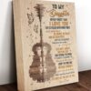 Personalized Daughter Canvas