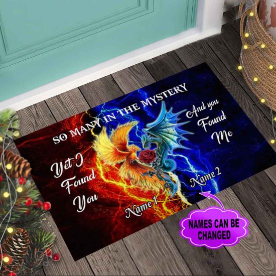 Personalized Dragon So Many In The Mystery Custom Name Doormat Welcome Mat