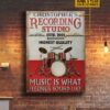 Personalized Drum Feelings Sound Like Customized Classic Metal Signs
