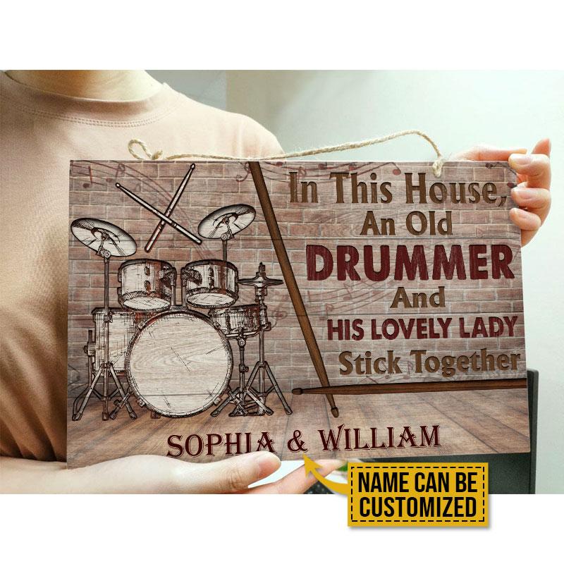 Personalized-Drum-Old-Couple-In-This-House-Customized-Wood-Rectangle-Signs-2 Personalized Drum Old Couple In This House Customized Wood Rectangle Signs 2