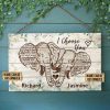 Personalized Elephant I Choose You Customized Wood Rectangle Sign