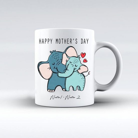 Personalized Elephant Mother Mug