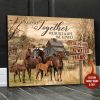 Personalized Family Name And Date Horse Canvas