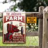 Personalized Farm Red Tractor Get Old Customized Classic Metal Signs