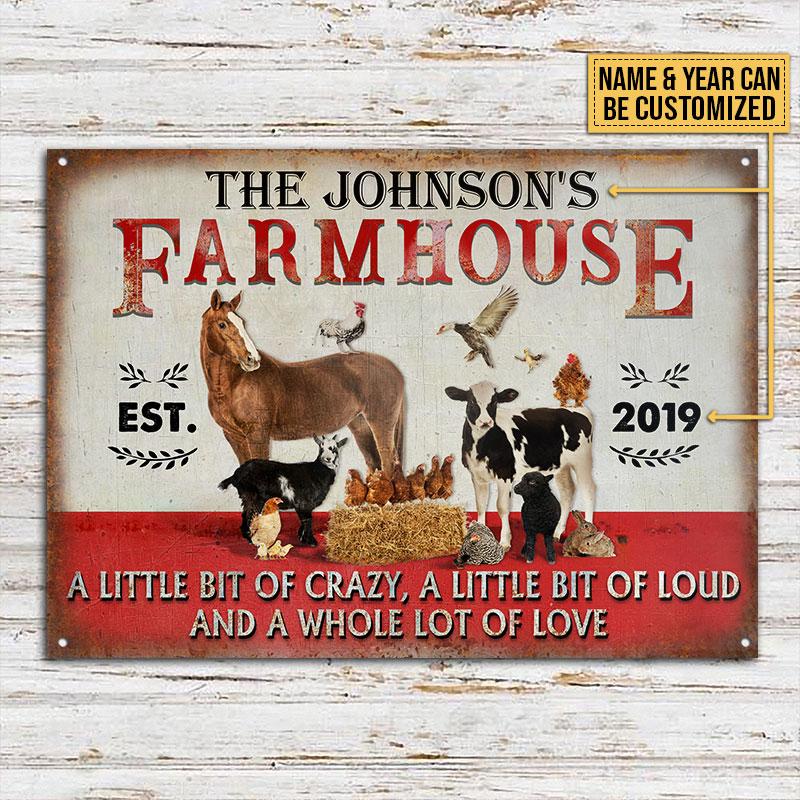 Personalized-Farmhouse-A-Little-Bit-Of-Customized-Classic-Metal-Signs-2 Personalized Farmhouse A Little Bit Of Customized Classic Metal Signs 2
