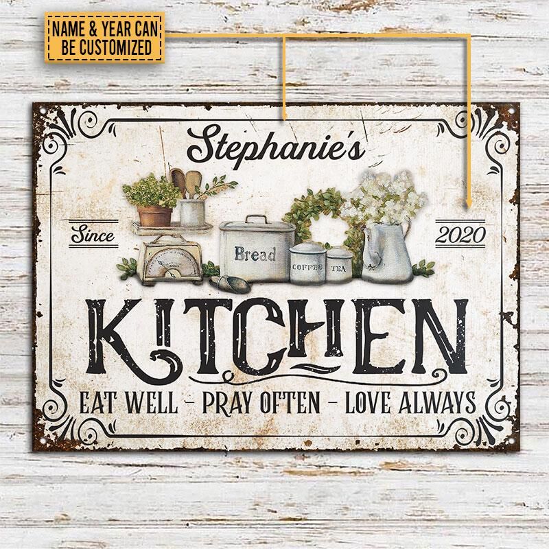Personalized-Farmhouse-Kitchen-Love-Always-Customized-Classic-Metal-Signs-2 Personalized Farmhouse Kitchen Love Always Customized Classic Metal Signs 2