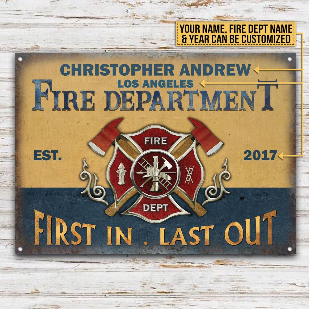 Personalized-Firefighter-Fire-Department-Customized-Classic-Metal-Signs-2 Personalized Firefighter Fire Department Customized Classic Metal Signs 2