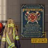 Personalized Firefighter Fueled by Fire Customized Classic Metal Signs