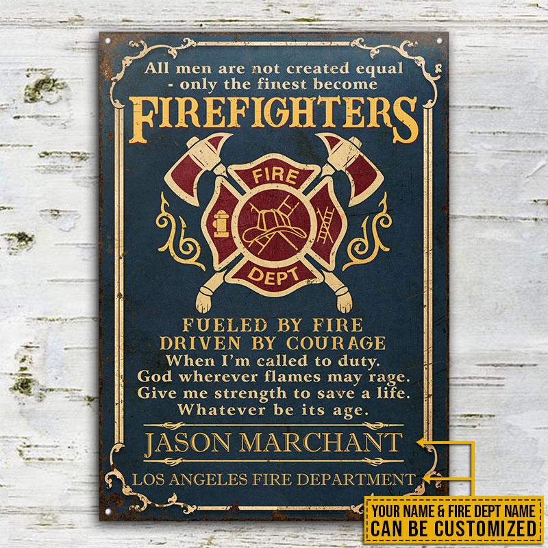Personalized-Firefighter-Fueled-by-Fire-Customized-Classic-Metal-Signs-2 Personalized Firefighter Fueled by Fire Customized Classic Metal Signs 2