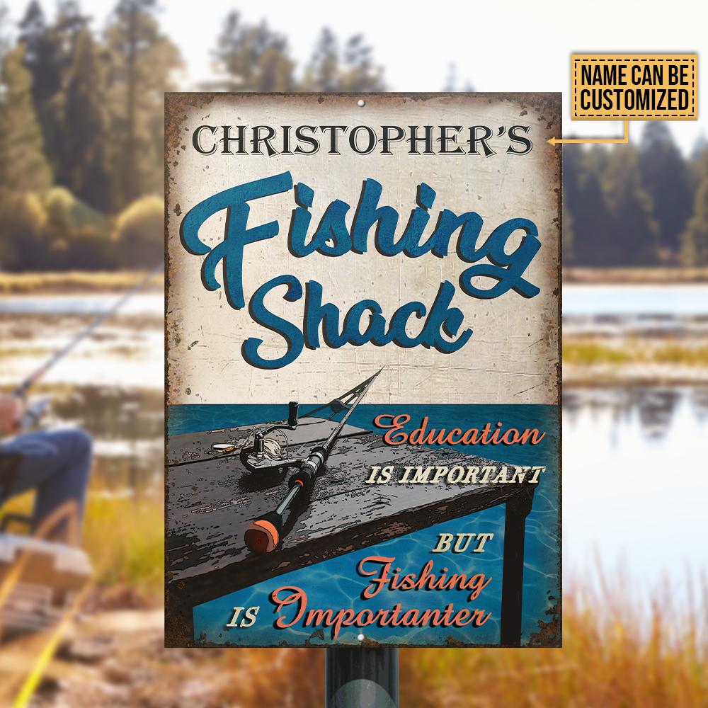 Personalized Fishing Is Importanter Customized Classic Metal Signs