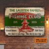 Personalized Fishing No Fish Is Too Big Custom Classic Metal Signs