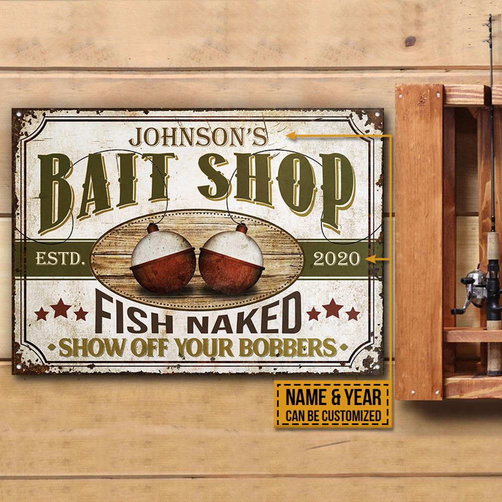 Personalized Fishing Show Off Bobbers Customized Classic Metal Signs