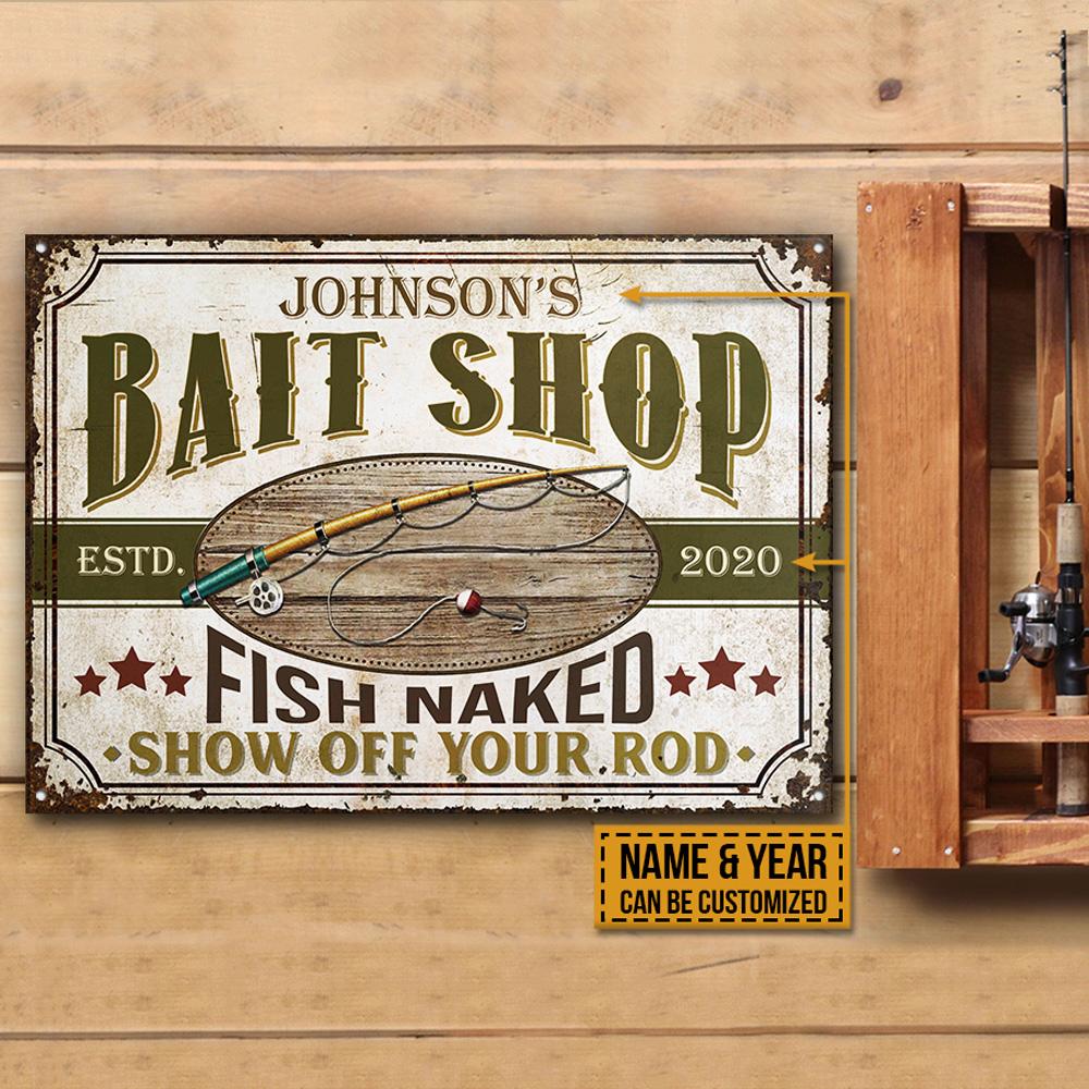 Personalized Fishing Show Off Your Rod Customized Classic Metal Signs