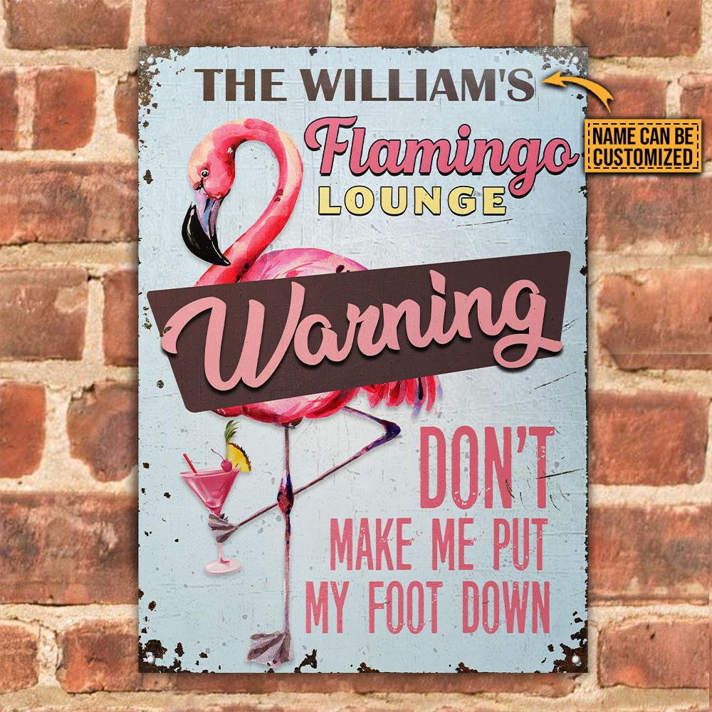 Personalized-Flamingo-Lounge-Foot-Down-Customized-Classic-Metal-Signs-1 Personalized Flamingo Lounge Foot Down Customized Classic Metal Signs 1
