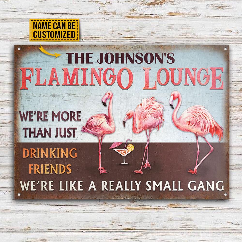 Personalized-Flamingo-Lounge-Small-Gang-Customized-Classic-Metal-Signs-2 Personalized Flamingo Lounge Small Gang Customized Classic Metal Signs 2