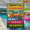 Personalized Flamingo Lounge Welcome To Our Custom Classic Metal Signs