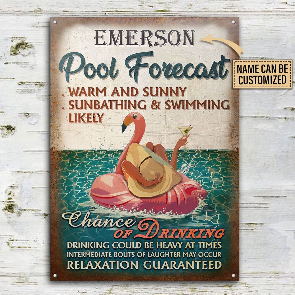 Personalized-Flamingo-Pool-Forecast-Warm-Sunny-Customized-Classic-Metal-Signs-2 Personalized Flamingo Pool Forecast Warm Sunny Customized Classic Metal Signs 2