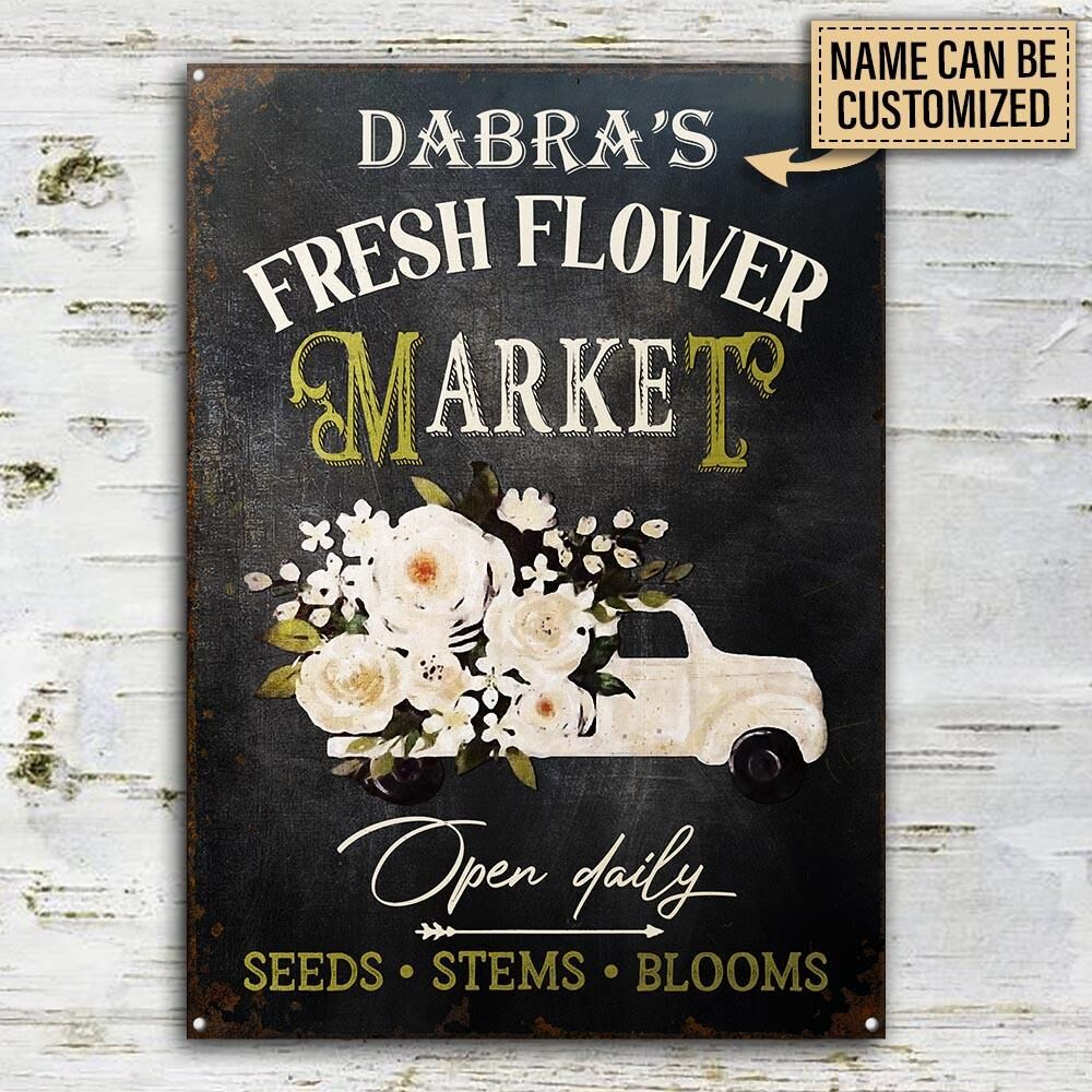 Personalized-Floristry-Fresh-Flower-Market-Open-Customized-Classic-Metal-Signs-2 Personalized Floristry Fresh Flower Market Open Customized Classic Metal Signs 2