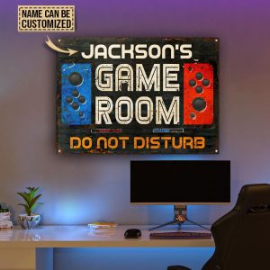 Personalized Gaming Room Not Disturb Customized Classic Metal Signs