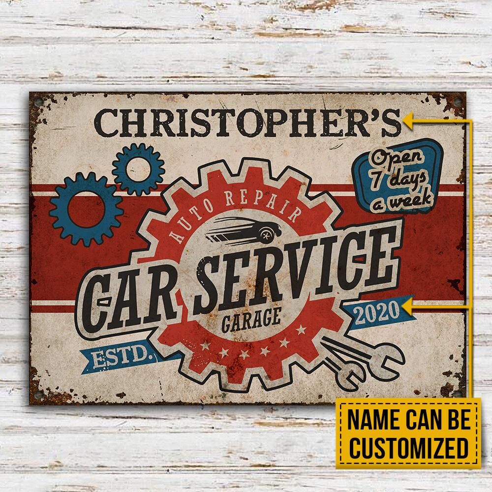 Personalized-Garage-Car-Service-Customized-Classic-Metal-Signs-2 Personalized Garage Car Service Customized Classic Metal Signs 2