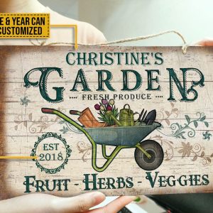 Personalized Garden Fresh Produce Herbs And Veggie Customized Wood Rectangle Sign 2 Personalized Garden Fresh Produce Herbs And Veggie Customized Wood Rectangle Sign 2
