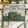 Personalized Garden Potting Shed Plants Customized Classic Metal Signs