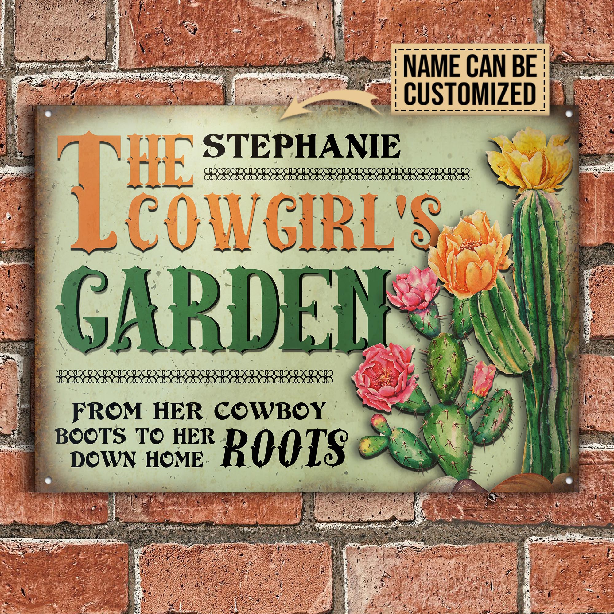 Personalized-Gardening-Cowgirls-Garden-Customized-Classic-Metal-Signs-1 Personalized Gardening Cowgirls Garden Customized Classic Metal Signs 1