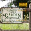 Personalized Gardening Grow Love Customized Classic Metal Signs