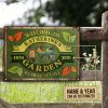 Personalized Gardening Labor Of Love Customized Classic Metal Signs