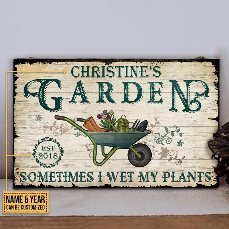 Personalized-Gardening-Wet-My-Plants-Customized-Wood-Rectangle-Sign-2 Personalized Gardening Wet My Plants Customized Wood Rectangle Sign 2