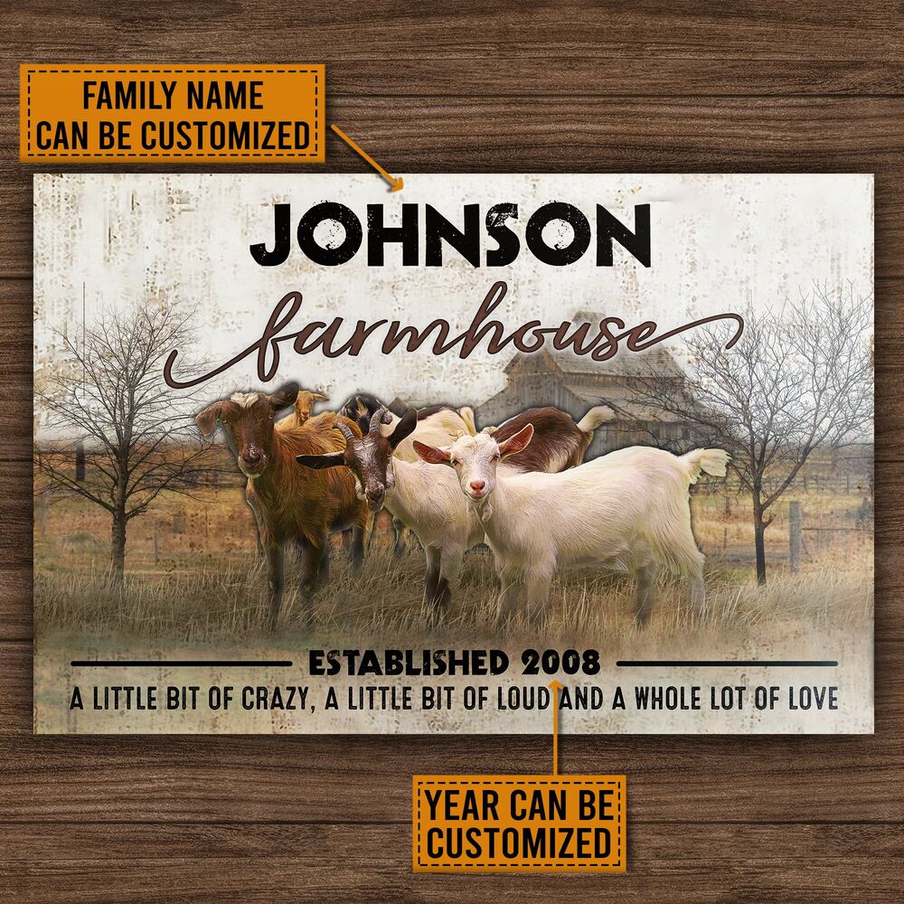 Personalized-Goat-Lot-Of-Love-Classic-Metal-Signs-2 Personalized Goat Lot Of Love Classic Metal Signs 2
