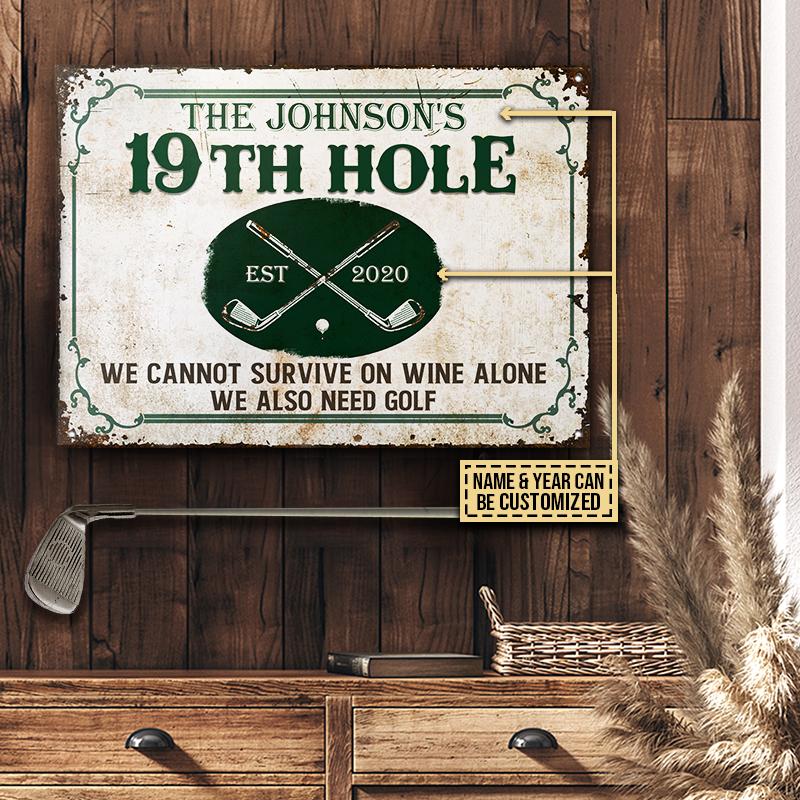 Personalized Golf Also Need Golf Customized Classic Metal Signs