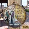 Personalized Golf Hold Your Hand Customized Wood Circle Sign