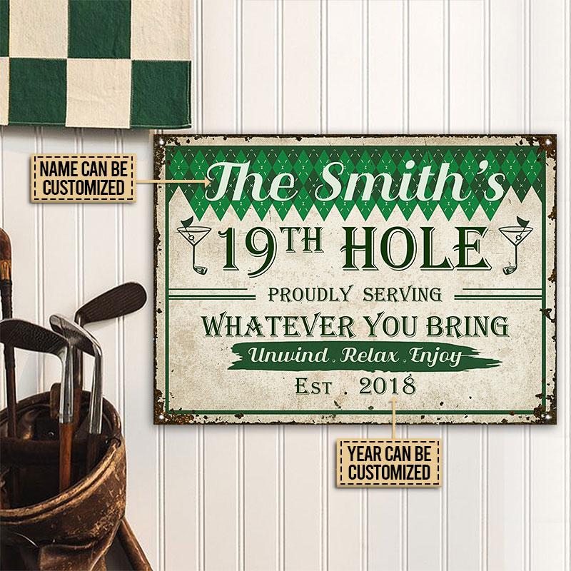 Personalized Golf Proudly Serving Bring Customized Classic Metal Signs