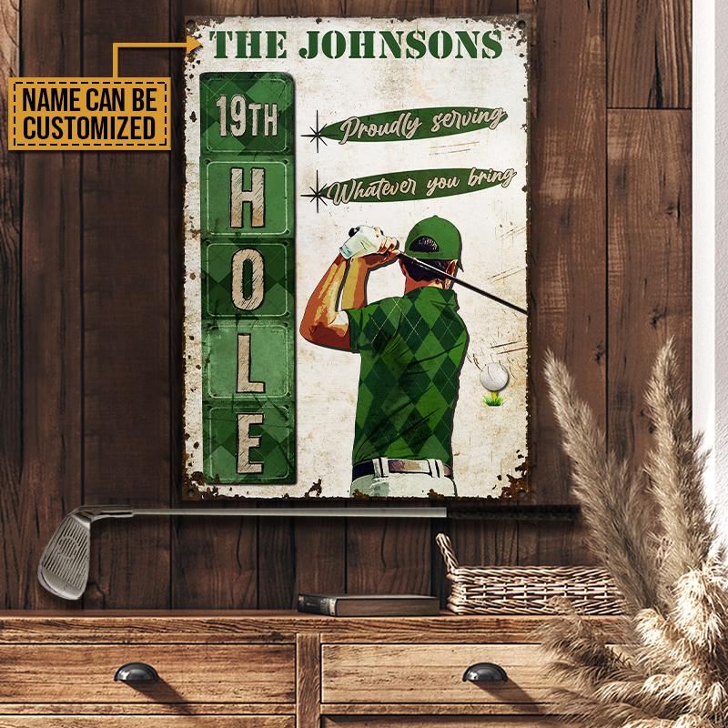 Personalized Golf Whatever You Bring Customized Classic Metal Signs