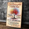 Personalized Granddaughter Canvas