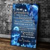 Personalized Grandson Canvas