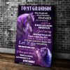 Personalized Grandson Canvas To My Grandson When Life Gets Hard And You Feel All Alone Remember Wolf Canvas