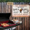 Personalized Grilling Bar And Grill Customized Classic Metal Signs