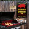 Personalized Grilling The Man The Meat The Legend Metal Signs