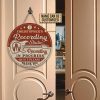 Personalized Guitar Recording In Progress Customized Wood Circle Sign
