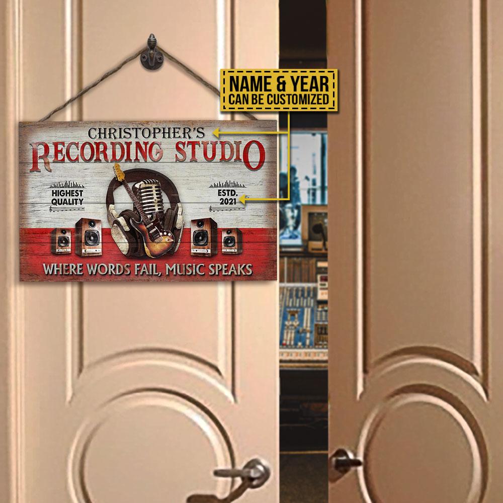 Personalized-Guitar-Where-Words-Customized-Wood-Rectangle-Sign Personalized Guitar Where Words Customized Wood Rectangle Sign