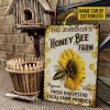 Personalized Honey Bee Farm Organic Customized Classic Metal Signs