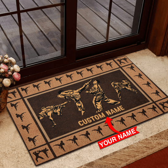 Personalized Karate Custom Name Doormat Welcome Mat