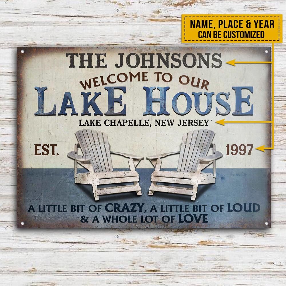 Personalized-Lake-A-Little-Bit-Of-Crazy-Customized-Classic-Metal-Signs-2 Personalized Lake A Little Bit Of Crazy Customized Classic Metal Signs 2