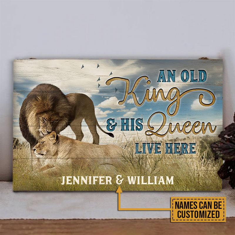 Personalized-Lion-Old-Couple-Live-Her-Customized-Wood-Rectangle-Sign-1 Personalized Lion Old Couple Live Her Customized Wood Rectangle Sign 1