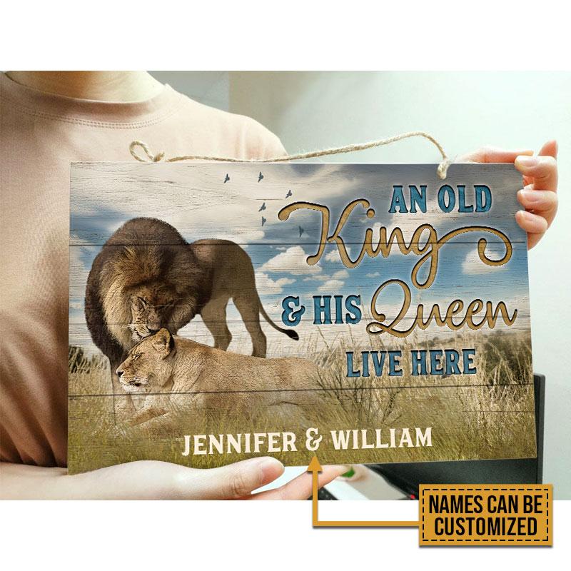 Personalized-Lion-Old-Couple-Live-Her-Customized-Wood-Rectangle-Sign-2 Personalized Lion Old Couple Live Her Customized Wood Rectangle Sign 2